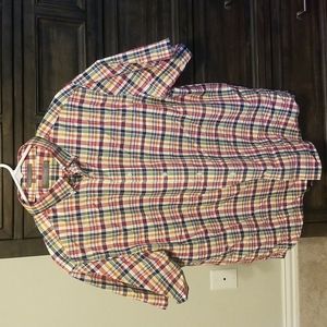 *3 FOR $12* Men's Button-down Colorful Plaid Shirt